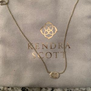 Chelsea Gold Pendant Necklace In Iridescent Drusy